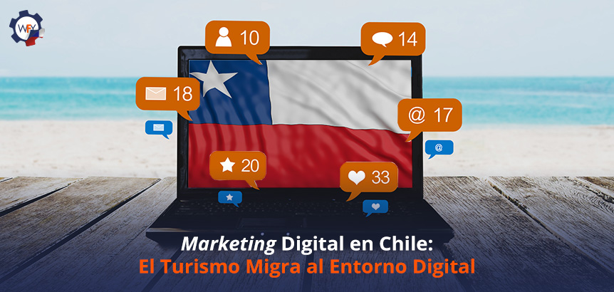Computador Mostrando que el Turismo en Chile Migra a lo Digital