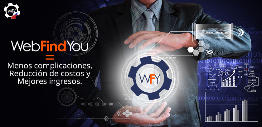 Manos Rodeando Logo de WebFindYou