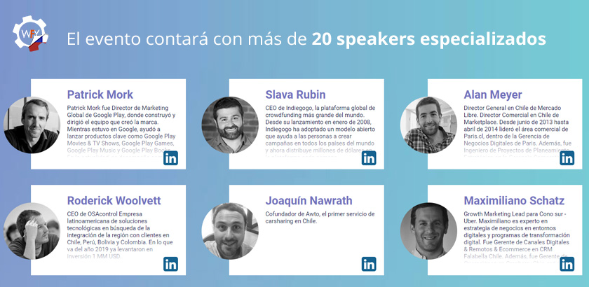 El Evento Contará Con Más de 20 Speakers Especializados El Evento Contará Con Más de 20 Speakers Especializados