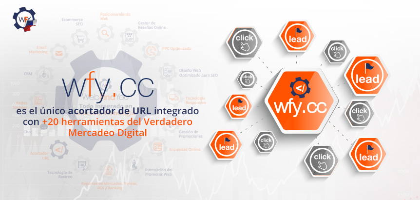Acortador de URL WFY.CC es Superior Porque Cuenta Con Ventajas Que No Tiene Otros Acortadores WFY.CC es el Único Acortador de URL Integrado Con Todas Las Piezas Del Verdadero Mercadeo Digital