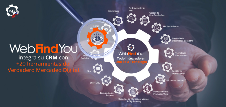 WebFindYou Integra su CRM Entre Sus Componentes Del Verdadero Mercadeo Digital