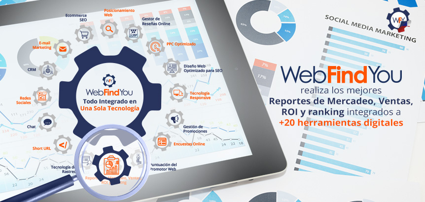 WebFindYou Realiza los Mejores Reportes de Mercadeo, Ventas, ROI y Ranking Integrados en una Tecnologa