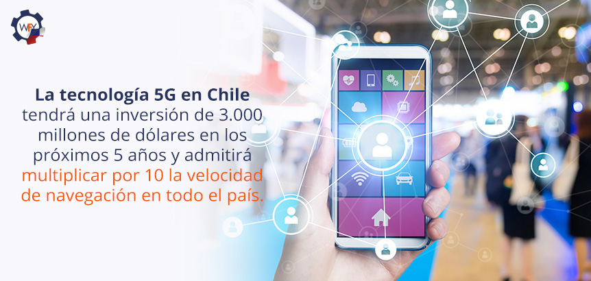 Mano que Sostiene Smartphone y Muestra Mapa de Comunicacin Entre Usuarios con Red 5G