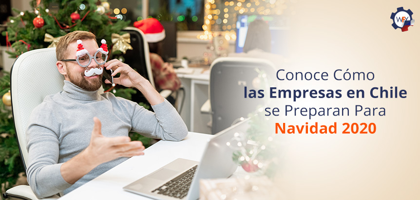 Empresario con Gafas de Navidad que Habla por Telfono