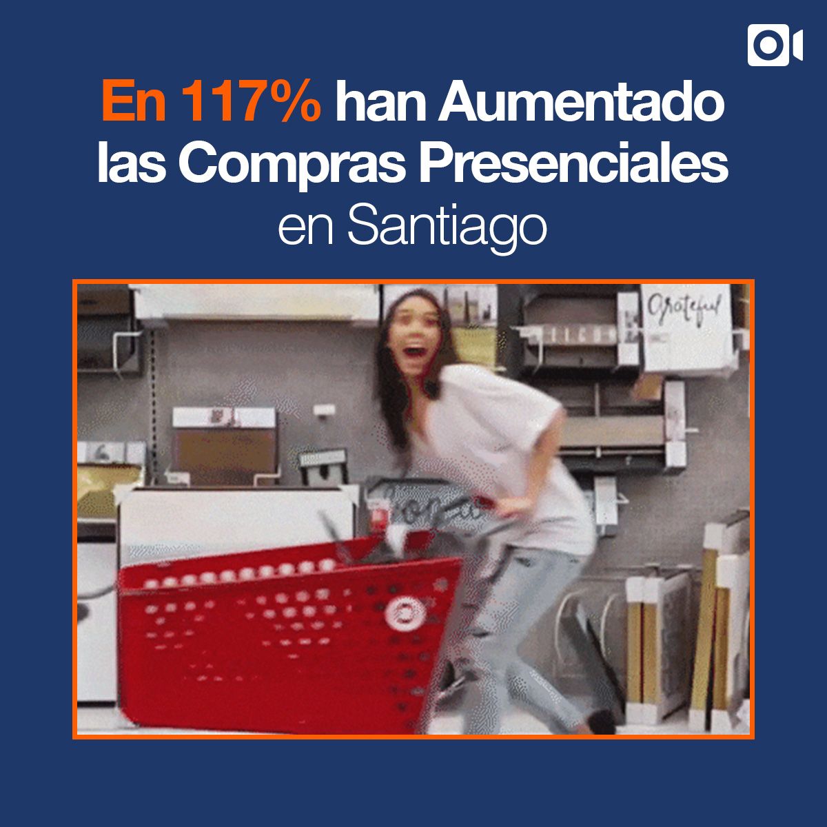 En 117% han Aumentado las Compras Presenciales en Santiago