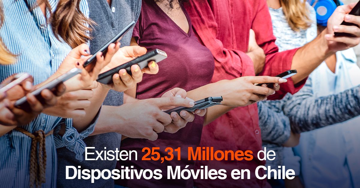 Existen 25,31 Millones de Dispositivos Móviles en Chile