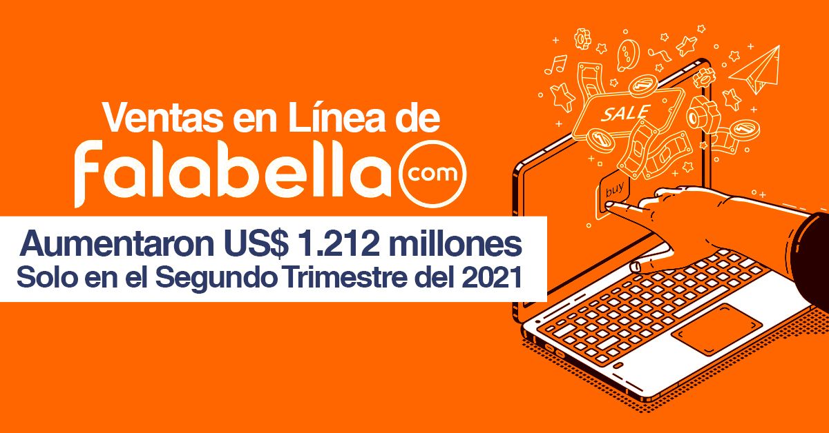 Ventas en Línea de Falabella Aumentaron US$ 1.212 millones Solo en el Segundo Trimestre del 2021