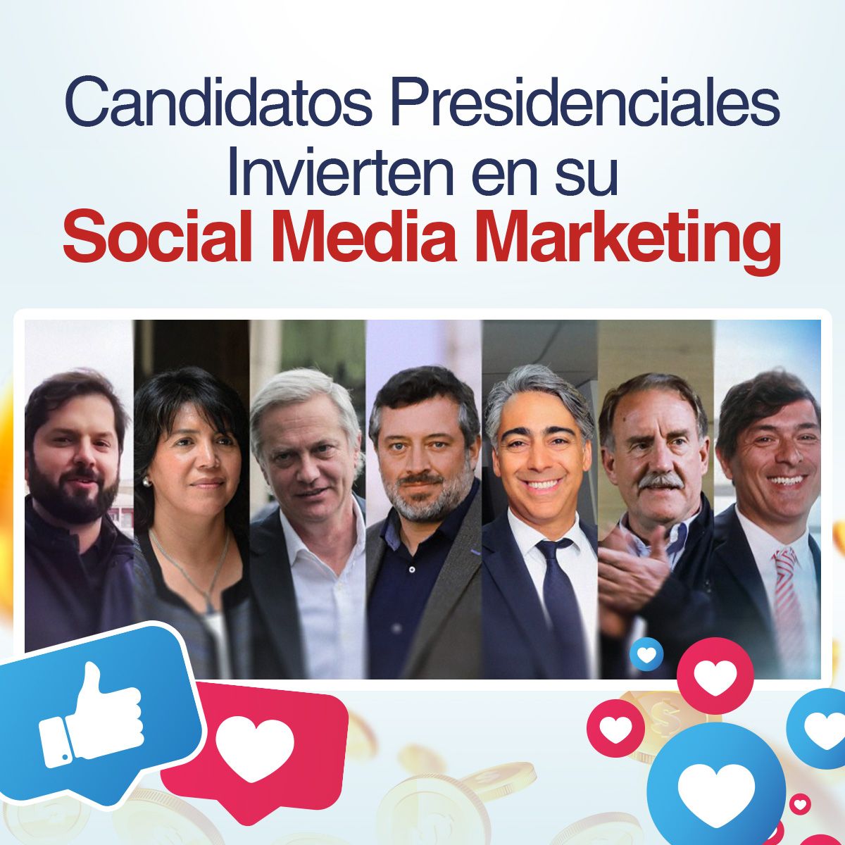 Candidatos Presidenciales Invierten en su Social Media Marketing