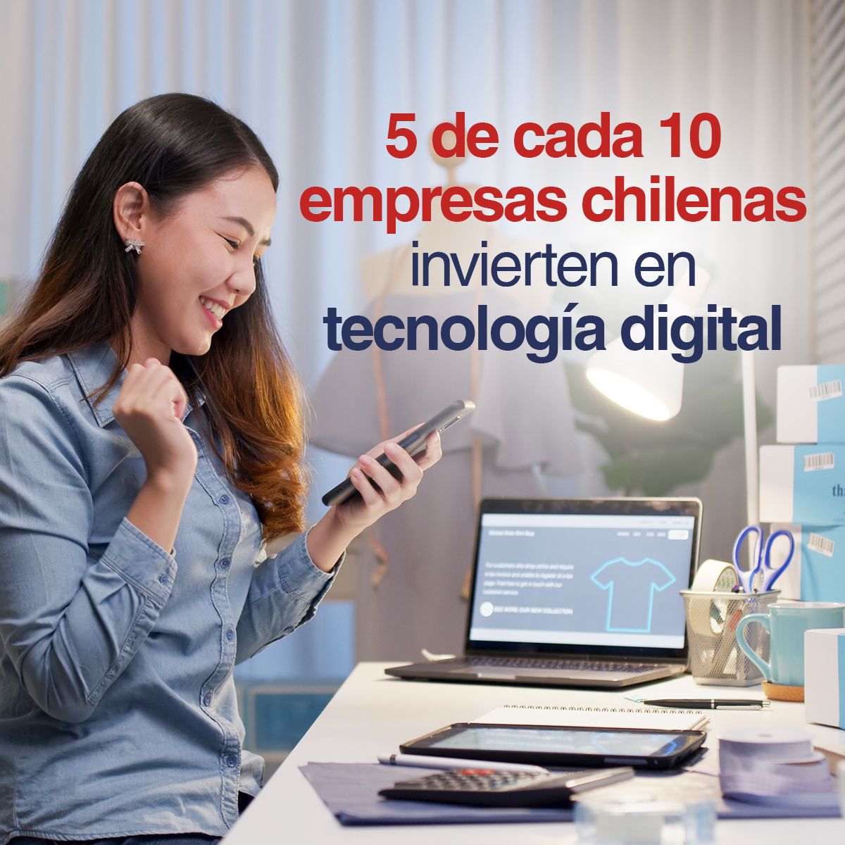 5 de cada 10 empresas chilenas invierten en tecnología digital