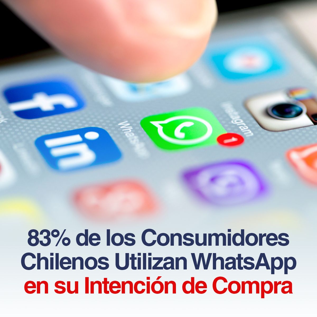 83% de los Consumidores Chilenos Utilizan WhatsApp en su Intención de Compra
