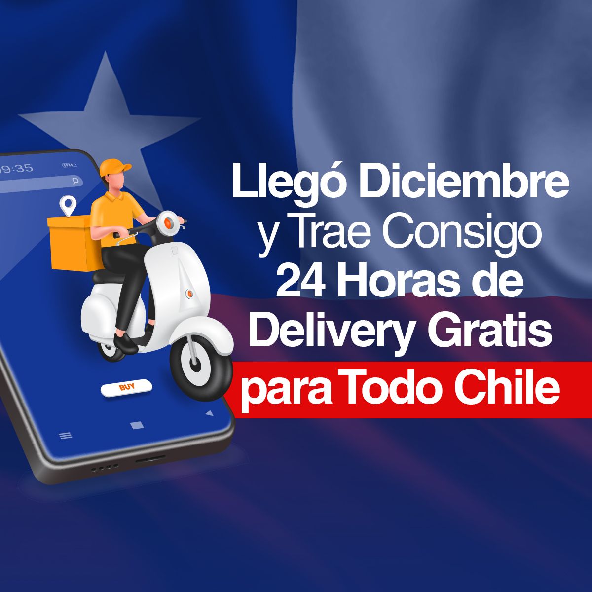 Llegó Diciembre y Trae Consigo 24 Horas de Delivery Gratis para Todo Chile