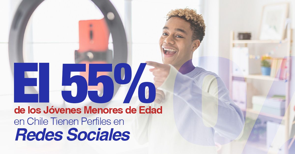 El 55% de los Jóvenes Menores de Edad en Chile Tienen Perfiles en Redes Sociales