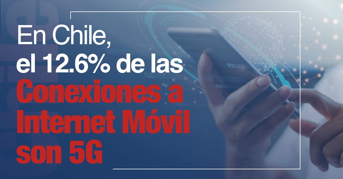 En Chile, el 12.6% de las Conexiones a Internet Móvil son 5G