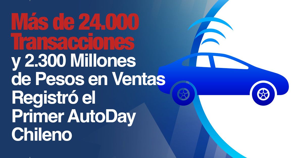 Más de 24.000 Transacciones y 2.300 Millones de Pesos en Ventas Registró el Primer AutoDay Chileno
