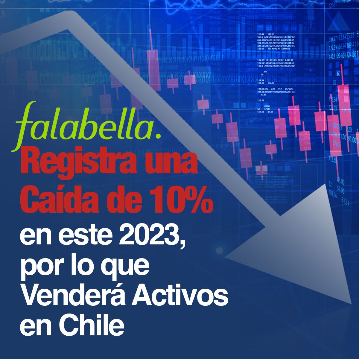 Falabella Registra una Caída de 10% en este 2023, por lo que Venderá Activos en Chile